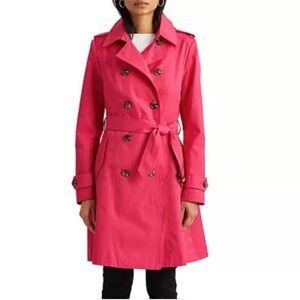 Ralph Lauren Belted Double Breasted Trench Coat Medium
